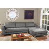 Baxton Studio Agnew Contemporary Light Beige Microfiber Right Facing Sectional Sofa 114-6161-6162